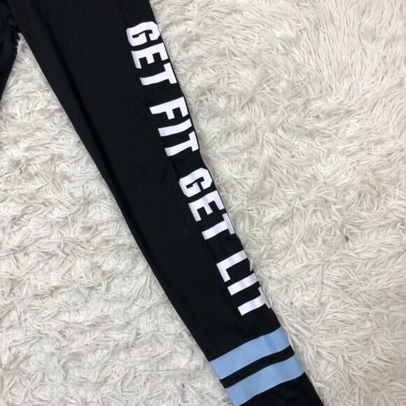 Pink Victoria’s Secret Get Fit Get Lit Leggings S - Picture 3 of 4